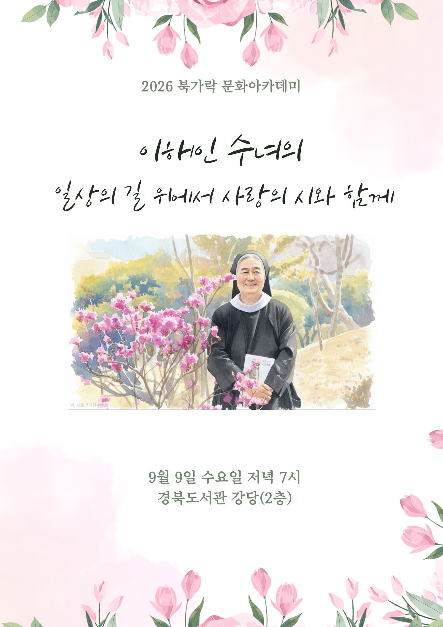 경북도서관, 이해인 수녀와 함께하는 위로의 밤
